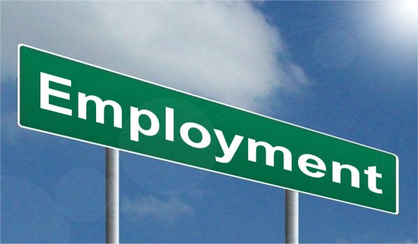Employment Road Sign