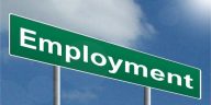 Employment Road Sign